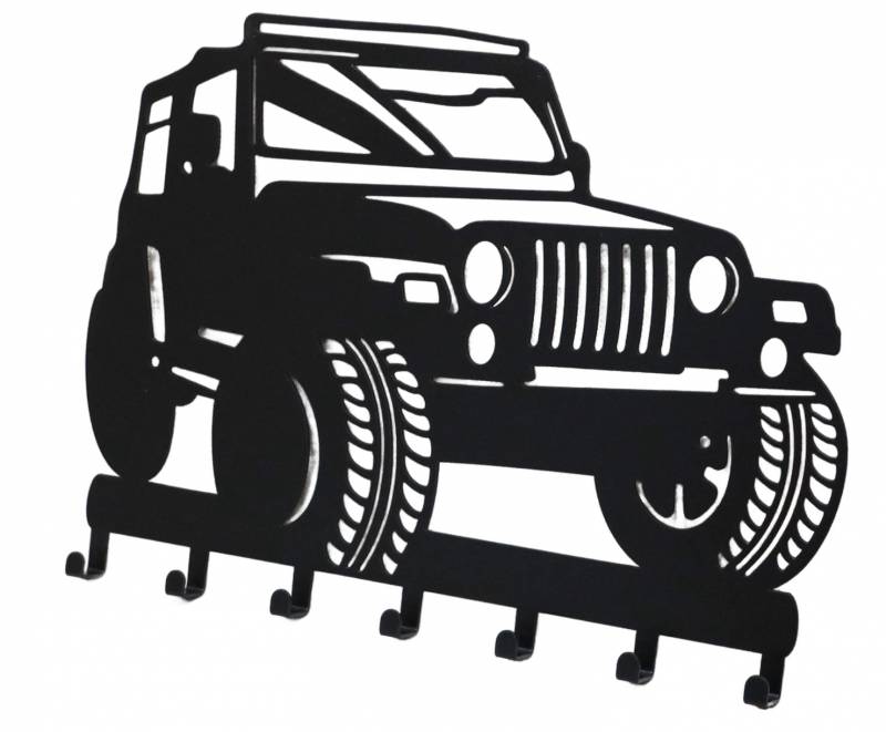 Truck Metal Wall Art 30x22cm - Black