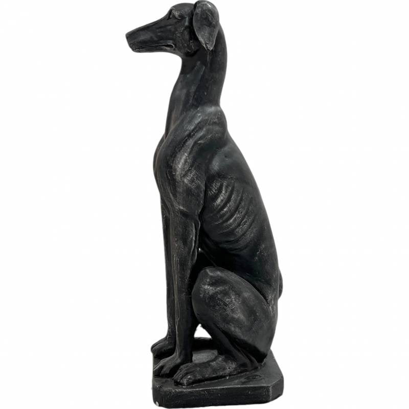 Deco Greyhound Dog Statue 82cm - Hand Painted, Indoor/Outdoor Use, Poly Resin - SuperSaverAU - view 2