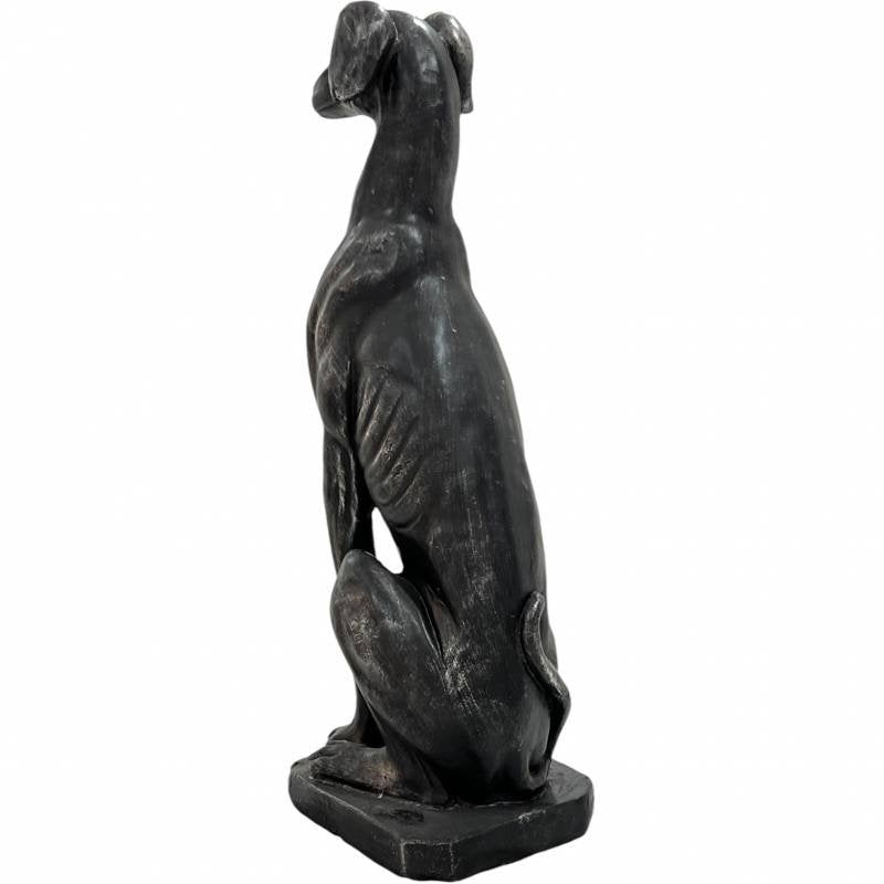 Deco Greyhound Dog Statue 82cm - Hand Painted, Indoor/Outdoor Use, Poly Resin - SuperSaverAU - view 3