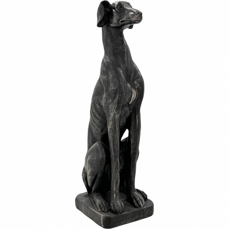 Deco Greyhound Dog Statue 82cm - Hand Painted, Indoor/Outdoor Use, Poly Resin - SuperSaverAU - view 4