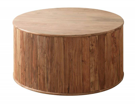 Barcelona Coffee Table - Natural Acacia Wood, 85x85cm