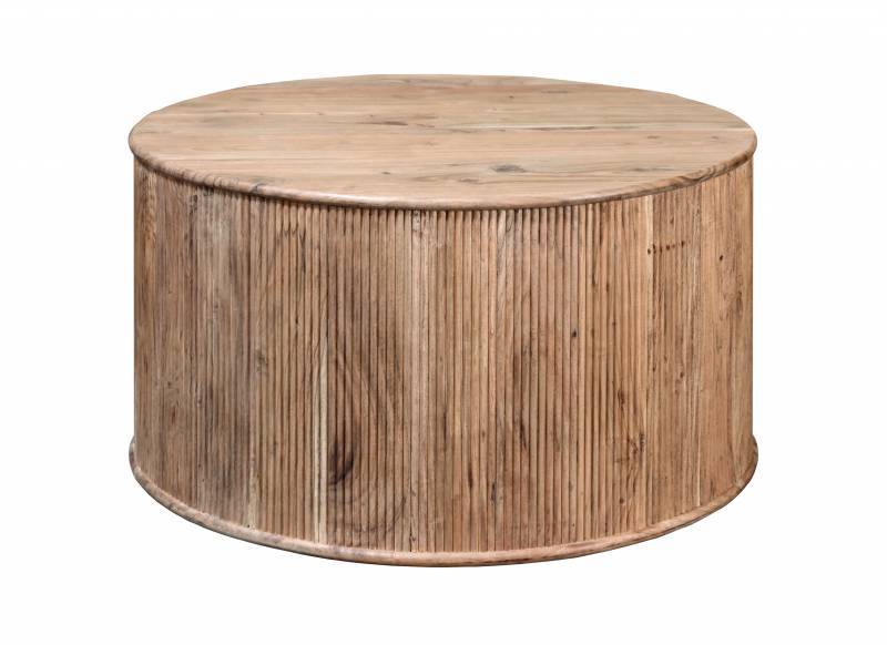 Barcelona Coffee Table - Natural Acacia Wood, 85x85cm