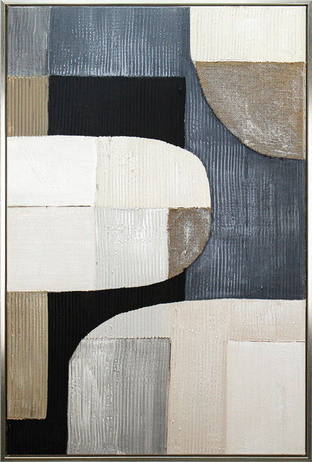 Premium Oceana Abstract Framed Artwork - 120cm