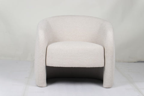 Elysian 72cm Beige Brown Fabric Occasional Chair Modern Living Room Accent Chair