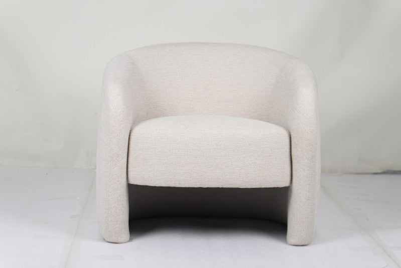 Elysian 72cm Beige Brown Fabric Occasional Chair Modern Living Room Accent Chair