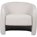 Elysian 72cm Beige Brown Fabric Occasional Chair Modern Living Room Accent Chair