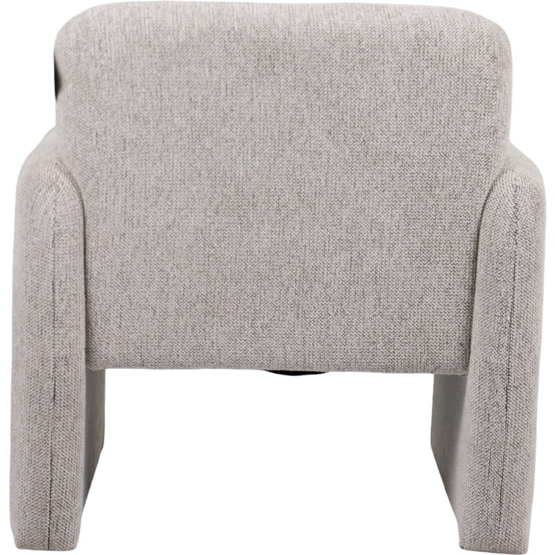 Aurora Black Beige Fabric Occasional Chair 79cm Modern Accent Armchair