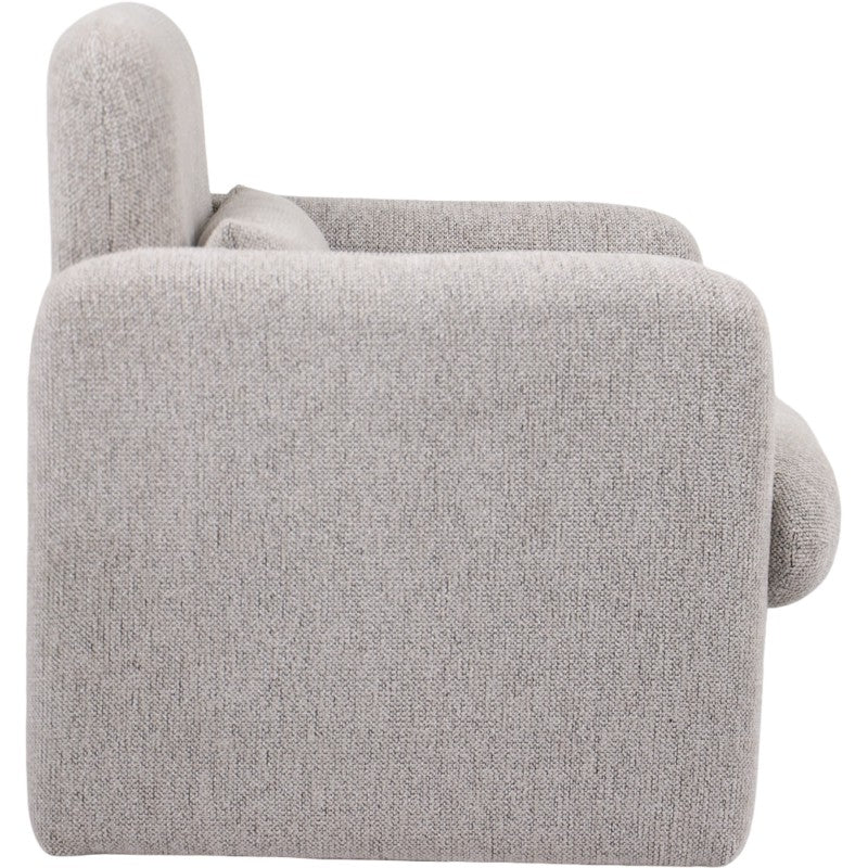 Aurora Black Beige Fabric Occasional Chair 79cm Modern Accent Armchair