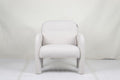 Regency Beige Fabric Occasional Chair 81cm Accent Armchair with MDF Frame