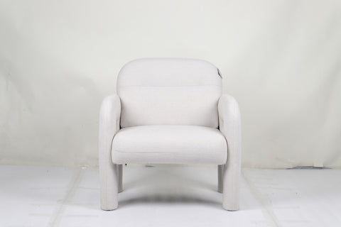 Regency Beige Fabric Occasional Chair 81cm Accent Armchair with MDF Frame