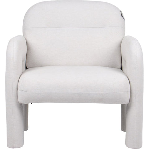 Regency Beige Fabric Occasional Chair 81cm Accent Armchair with MDF Frame