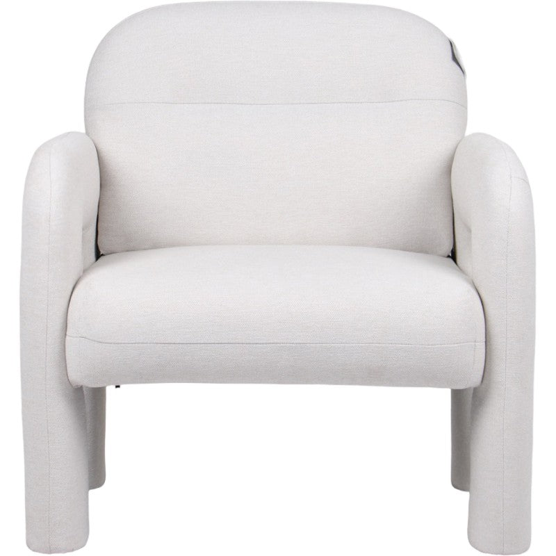 Regency Beige Fabric Occasional Chair 81cm Accent Armchair with MDF Frame