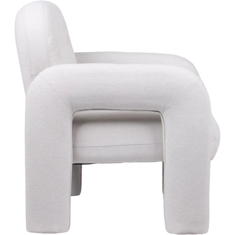 Regency Beige Fabric Occasional Chair 81cm Accent Armchair with MDF Frame