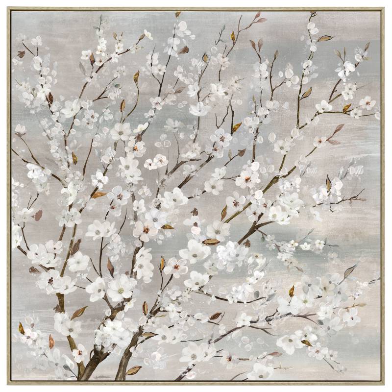 Wood Framed Blossom Canvas Wall Art 80cm - Multi Colour, MDF Timber - SuperSaverAU - view 2