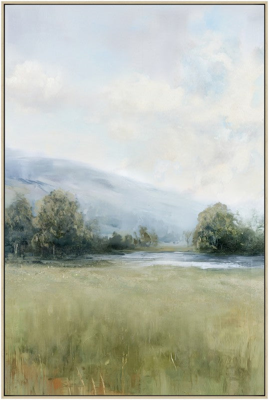 Premium Paddock Framed Artwork – Multi Colour 80 x 120cm