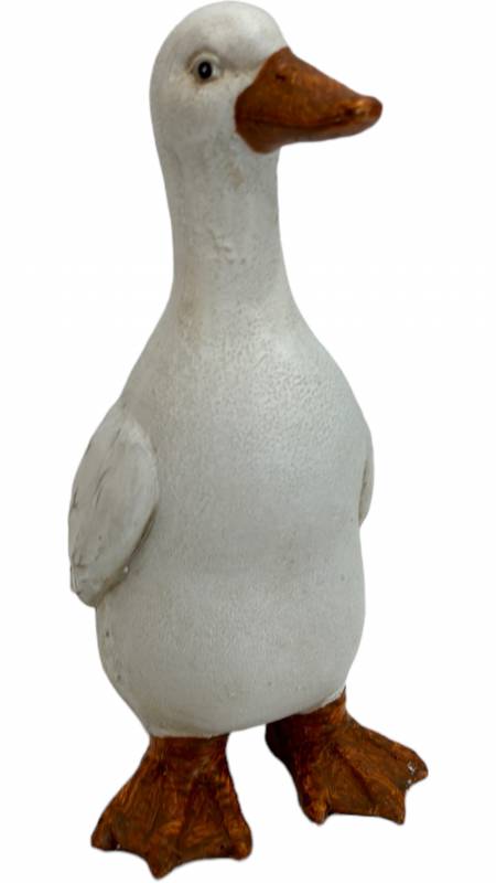 Quack Duck Garden Statue 24cm - Hand Painted Poly Resin