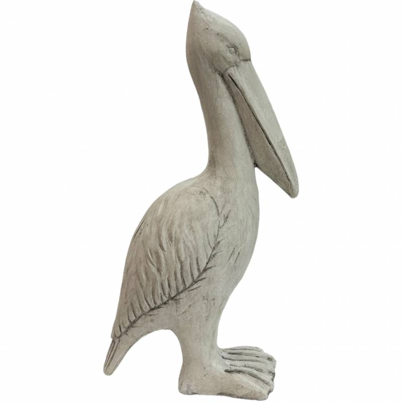 Penny Pelican Garden Statue 47cm - Hand Painted Poly Resin