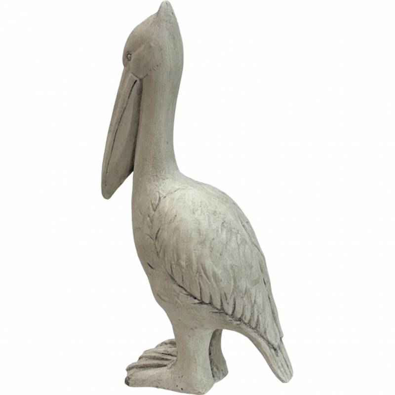 Penny Pelican Garden Statue 47cm - Hand Painted Poly Resin