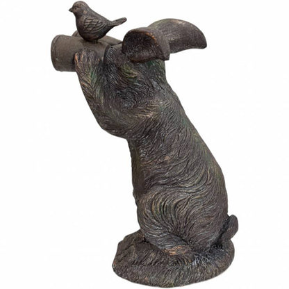 Rabbit Binocular Statue 30x43cm - Bronze