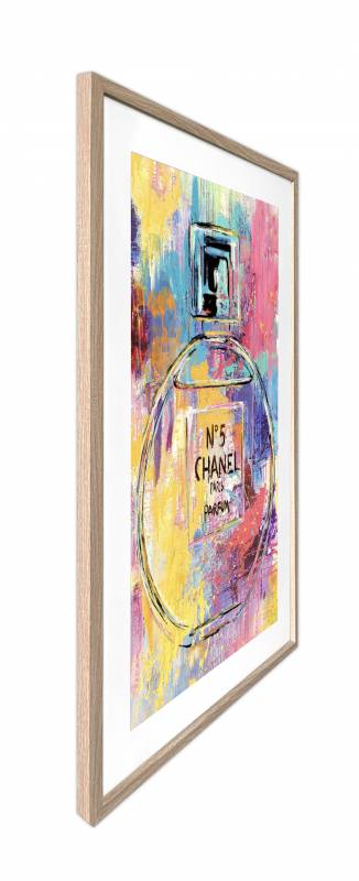 Luxury Perfume Artwork Framed W Glass Front 80x120cm