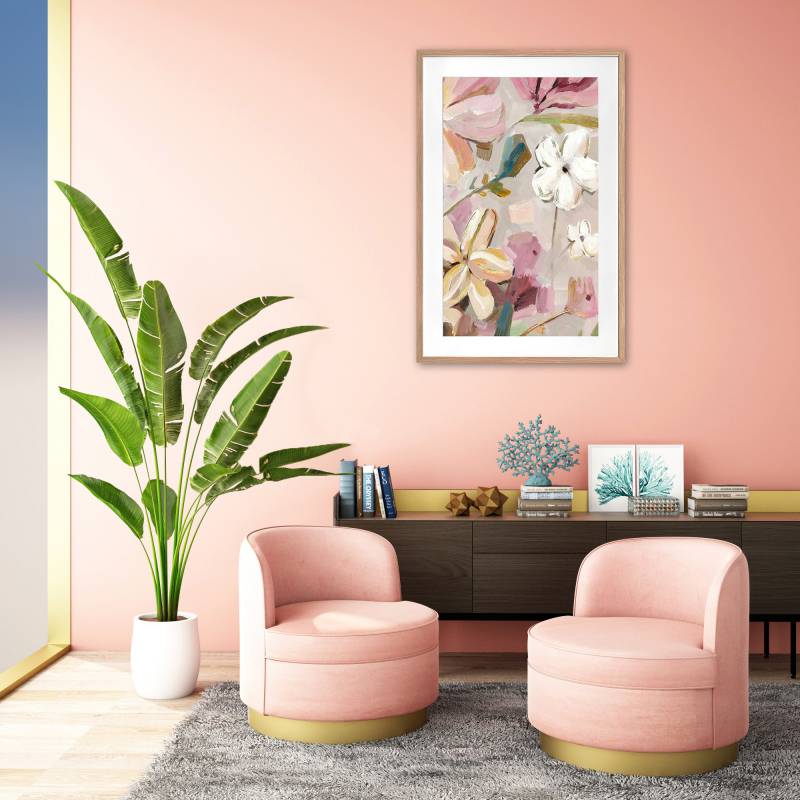 Mimi Floral Artwork Framed Wall Art 80x120cm with Glass Front, Multi Colour - SuperSaverAU - view 4