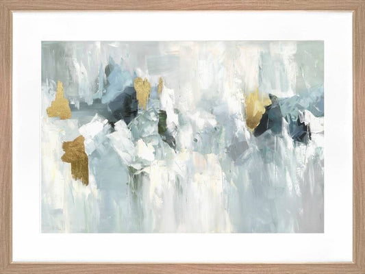 Marsden Abstract Artwork Framed W Glass Front 80x60cm