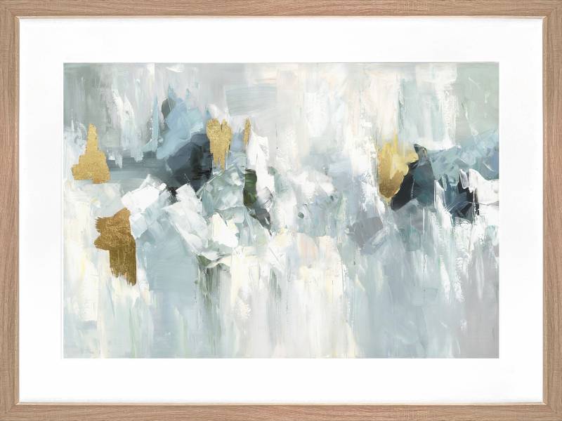 Marsden Abstract Artwork Framed Wall Art with Glass Front 80x60cm Multi Colour - SuperSaverAU - view 1