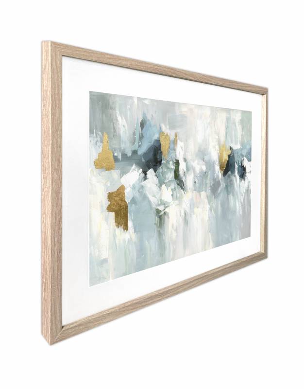 Marsden Abstract Artwork Framed Wall Art with Glass Front 80x60cm Multi Colour - SuperSaverAU - view 3