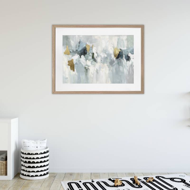 Marsden Abstract Artwork Framed Wall Art with Glass Front 80x60cm Multi Colour - SuperSaverAU - view 4