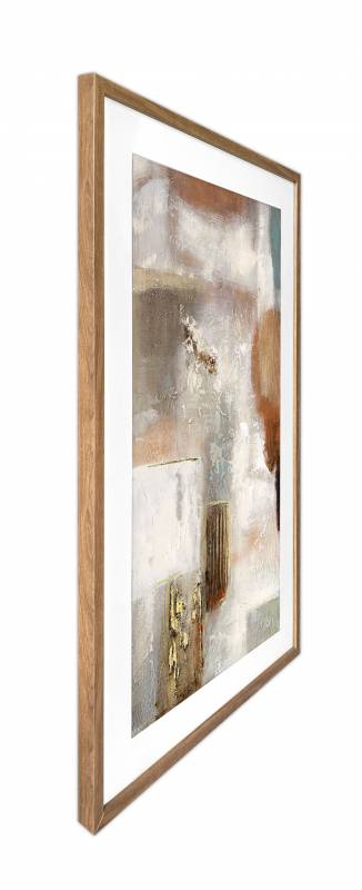 Dimitri Abstract Artwork Framed W Glass Front 80x120cm