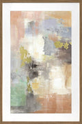 Hudson Abstract Artwork Framed Wall Art 80x120cm Multi Colour with Glass Front - SuperSaverAU - view 1
