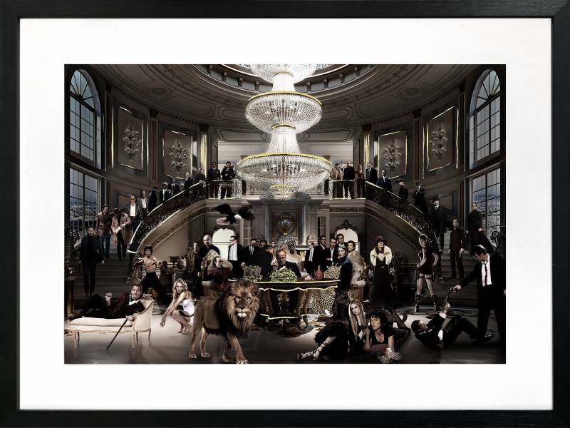 Welcome To The Party Framed Wall Art Decor 80x60cm Multi Colour Glass - SuperSaverAU - view 1
