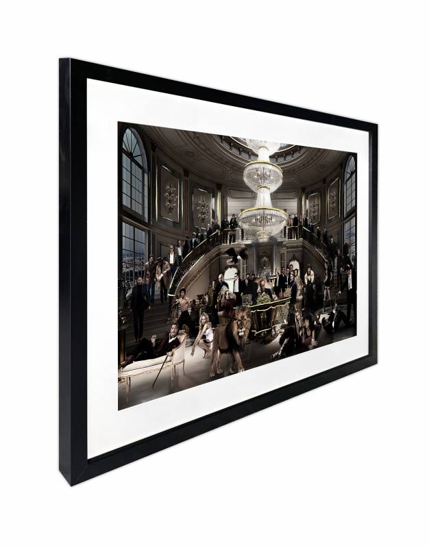 Welcome To The Party Framed Wall Art Decor 80x60cm Multi Colour Glass - SuperSaverAU - view 3