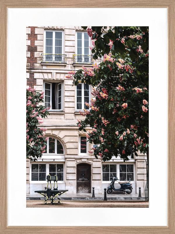 Peaceful Parisian Artwork Framed Wall Art, Multi Colour, 60x80cm - SuperSaverAU - view 1