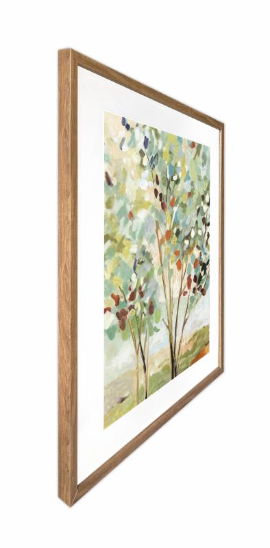 Summer Tree Artwork Framed Wall Art with Glass Front 60x80cm Multi Colour - SuperSaverAU - view 1