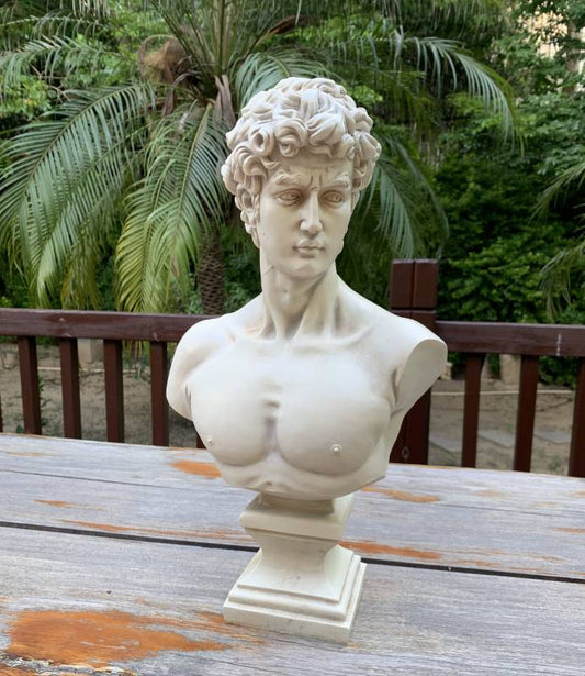Angelo Bust Statue 26x43cm Poly Resin