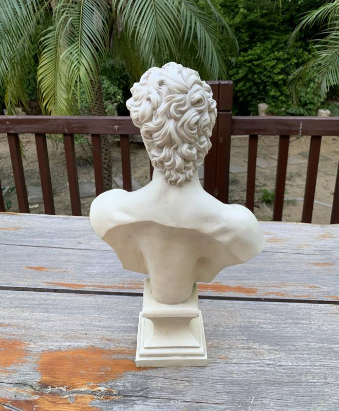 Angelo Bust Statue 26x43cm Poly Resin