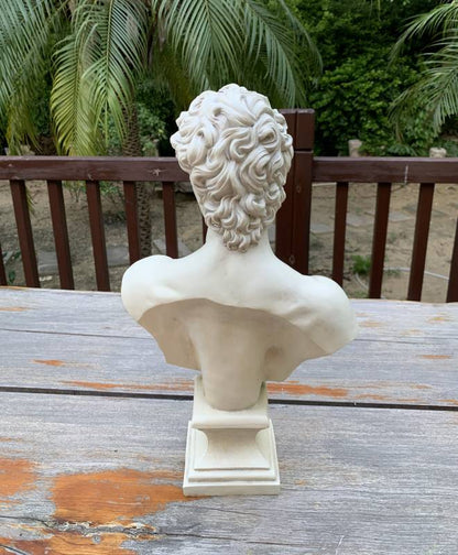 Angelo Bust Statue 26x43cm Poly Resin