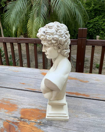 Angelo Bust Statue 26x43cm Poly Resin
