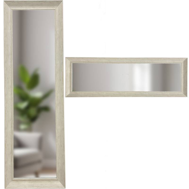 Huston Cheval Mirror 158x58cm - Elegant Free Standing Wood Frame, Natural Colour - SuperSaverAU - view 1