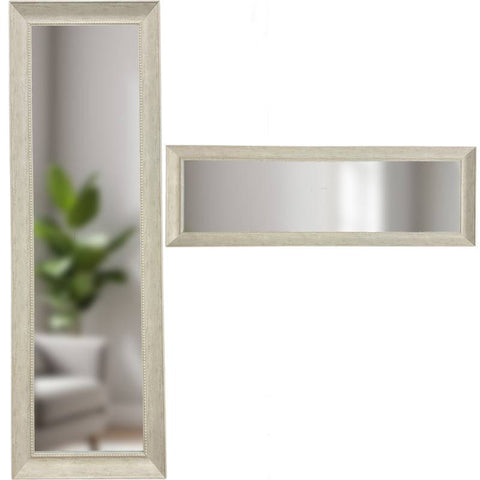 Huston Cheval Mirror 158x58cm - Elegant Free Standing Wood Frame, Natural Colour - SuperSaverAU - view 1