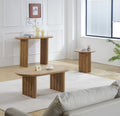 Signorina 50cm Oak Veneer Round Side Table Modern MDF Timber Accent Table