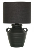 Premium Aurora Luxe Table Lamp – 37cm Ceramic Base with Hessian Shade