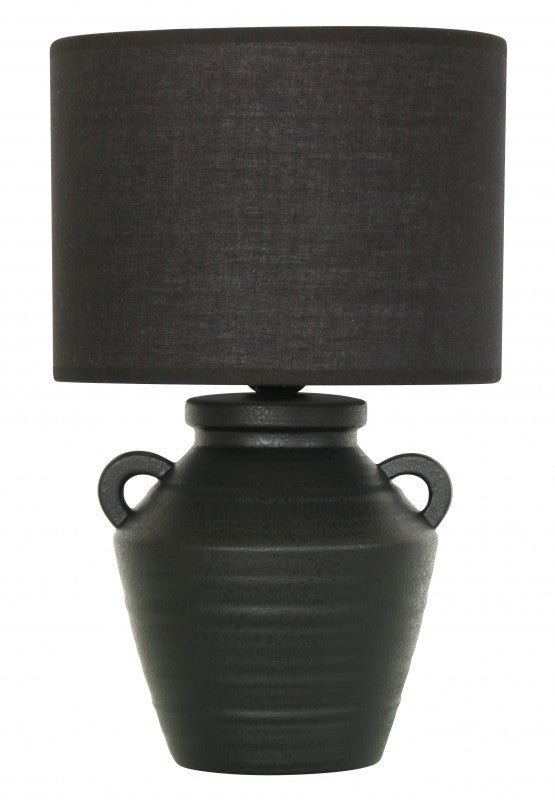 Premium Aurora Luxe Table Lamp – 37cm Ceramic Base with Hessian Shade