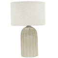 Premium Elan Table Lamp – 37cm Ceramic Base with Boucle Shade