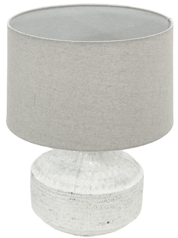 Premium Imperial Table Lamp – 57cm Ceramic Base with Hessian Shade