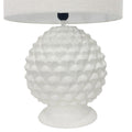 Premium Essence Table Lamp – 58cm Ceramic Base with Hessian Shade