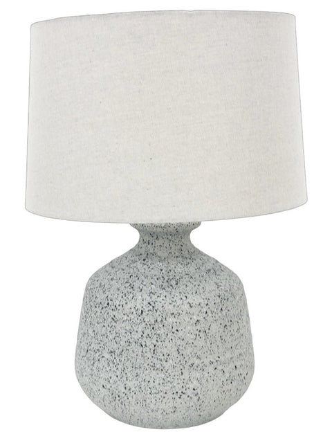 Premium Verve Table Lamp – 56cm Ceramic Base with Hessian Shade