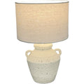 Premium Penny Table Lamp – 36cm Ceramic Base with Hessian Shade