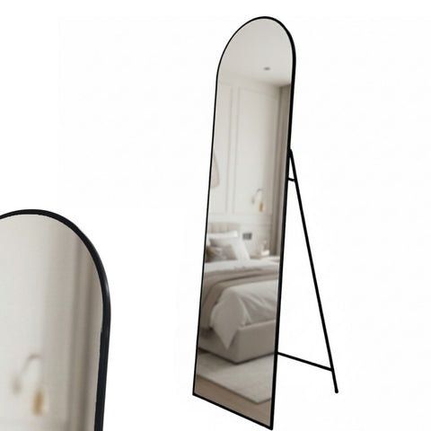 Premium Nikola Cheval Mirror – Black Frame 170cm